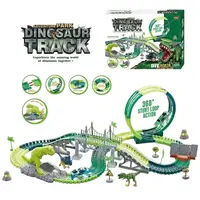 Дитячий автомобільний трек RC Toys, дино майданчик, 193 елементи. Green (140230)