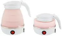Складной силиконовый электрочайник Folding Kettle WDL-011 220V 800W 600мл Розовый (7107)