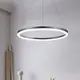 Люстра светодиодная подвесная LED светильник для квартиры на потолок лэд 26723 Черный 35-160х60х60 см.