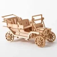 3D деревянный конструктор Wooden Art модель Ретро автомобиль