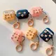 Чехол для AirPods 2/1 series - Bear & Cherry, силиконовый, Розовый
