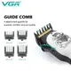 Аккумуляторная машинка для стрижки VGR V-910 с 9 насадками
