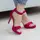 Женские босоножки Fashion Kabuki 2711 40 размер 25,5 см Малиновый