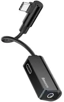 Адаптер Baseus L45 Type-C Male to 3.5mm + Type-C Female, Black (CATL45-01)