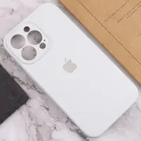 Cиликоновый чехол для iPhone 14 Pro Max - Full Camera с микрофиброй (Лого), Разные цвета