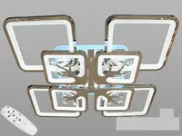 LED-люстра с диммером и RGB подсветкой, 165W 8157/4+4 LED RB dimmerдне