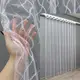 Готовая (3х2,7м.) тюль фатин с вышивкой. Цвет белый с сиреневым. Код 1836т 40-192