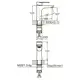 Смеситель HT Ø35 для раковины литой на гайке SS AQUATICA HT-1A171P (9719001)
