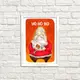 Постер в рамке Ho-ho-ho 15x21 см, A5 (WMT5_21NG010_WH)