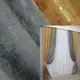 Комбинированные (2шт.1,1х2,9м.) шторы, жаккард. Цвет золотистый с графитовым. Код 014дк (614-1015ш) 10-851