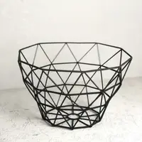 Фруктовница DecorArt "Десятигранная" 26x18 см черный