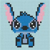 Алмазная мозаика (мини) Стич (Stitch), 10х10 см