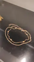 Женский золотистый браслет на ногу код 1670-1