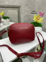 Красный клатч на три отделения каждое на молнии 1038