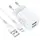 Адаптер сетевой HOCO Lightning Cable Briar dual port charger set N8 |2USB, 2.4A| (Safety Certified)