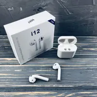 Беспроводные Bluetooth наушники Mdr Double i12 BT Sensor с кейсом CG08 PR4