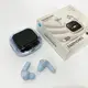 Беспроводные вакуумные наушники TWS с LED дисплеем, влагозащита IPx4 Bluetooth 5.4 с кейсом. Цвет: голубой