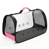 Сумка для перенесення котів та собак 44x23x27 см CosmoPet CP-10M (5 люверсів) Pink