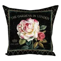 Подушка c принтом габардиновая The gardens in London 50x50 (5P_8M042)