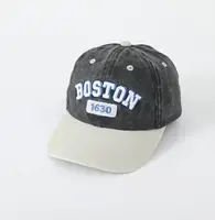 Кепка котоновая серая Boston 10382, розмір 50-54