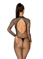 N121 бодикомбинезон черный Obsessive XL/XXL