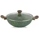 Сковорода WOK с крышкой Fissman Malachite AL-4309-30 30 см