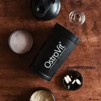 Шейкер OstroVit Smart Premium 3in1 (защіпка/кулька), 450 мл, Black