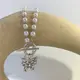 Колье женское с кулоном Бабочка 14753 40 см белое