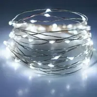 Світлодіодна гірлянда на батарейках АА LED Крапля роси на дроті 3 м на 30 лампочок холодне світло Біле