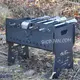 Мангал со встроенной шашлычницей и мотором на 8 шт с гравировкой - Виталик жарит тёлку)