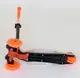 Самокат трехколесный MAXI "Best Scooter" пластмассовый, трубка руля алюминиевая Orange/Black (83269)