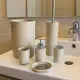 Набор аксессуаров для ванной и душевой комнаты Bathlux 6 штук урна,ёршик дозатор,стаканы,мыльница, бежевый