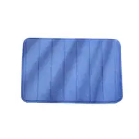 Килимки для ванної кімнати мікровелюр смужка Homytex 2 ед. Blue