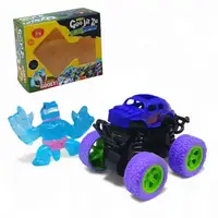 Антистресс тянучка "Goo Jit Zu mini" герой + машинка фиолетовая