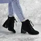 Ботинки женские Fashion Tootsie 2420 37 размер 24 см Черный