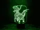 Сменная пластина для 3D светильников "Дракоша" 3DTOYSLAMP