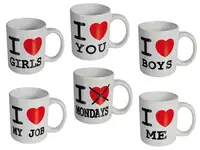 Кружка керамическая "I love my job" 5х8 см