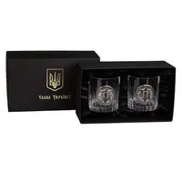 Набор бокалов для виски "Нацполиция Украины" Boss Crystal, 2 бокала