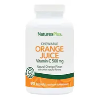 Витамины и минералы Natures Plus Orange Juice Vitamin C 500 mg, 90 жевательных таблеток