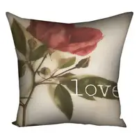 Подушка с принтом габардиновая Love 50x50 см 5P_LP268