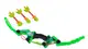Лук Storm Bow, длина 57 см, 3 стрелы на присоске и свистящие. Green (64066)