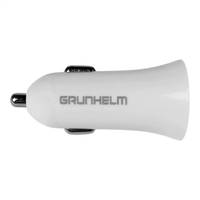 Автомобільний зарядний пристрій для прикурювача Grunhelm GCC-08 5V білий