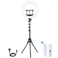 Кольцевая LED лампа Puluz PKT3102EU 18\" + штатив 1.8 м