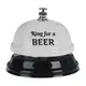 Звонок Ring for a Beer 6235 8.5х5.5 см белый с черным