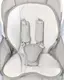Кресло-качалка + стульчик для кормления Caretero INDIGO Light Grey
