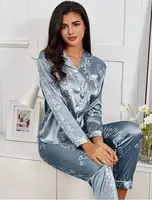 Піжама жіноча блакитна кофта та штани код П807