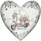 Подушка сердце XXL Let`s travel all over the world together 57x57 см (6PS_18L028)