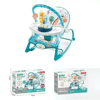 Детский шезлонг Hu-Baby 869 B 4в1 музыкальная подвеска регулируемая спинка. Multicolor (179353)