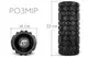 Массажный ролик EasyFit Grid Roller 33 см v.1.1 прочный массажер (черный)