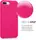 Чехол для iPhone 7 Plus / iPhone 8 Plus - Cиликоновый с микрофиброй, Neon Pink (38)